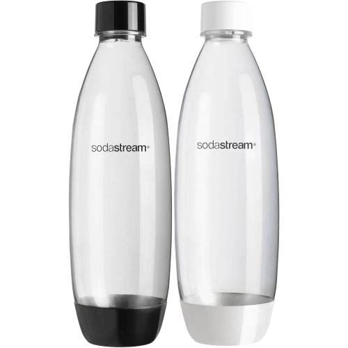 SODASTREAM BLACK AND WHITE PET BOTTLE 1L 2PIECES SODASTREAM BLACK AND WHITE PET BOTTLE 1L 2PIECES